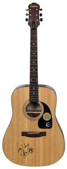 Gloria Estefan Signed Epiphone Acoustic Guitar (PSA/DNA)